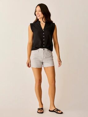 NWT Carve Designs Oahu Hi Rise 4" Short Quarry Corduroy Organic Cotton Womens 10